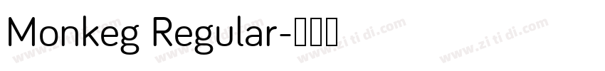 Monkeg Regular字体转换
